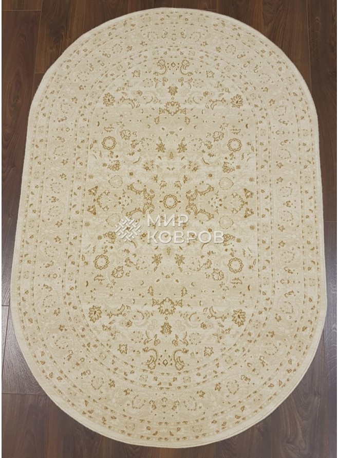 Турецкий ковер (Ve027 l. beige - l. beige oval)